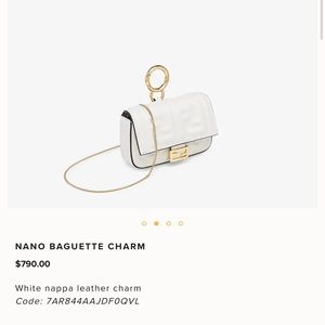 COPY - * mini fendi baguette * white
